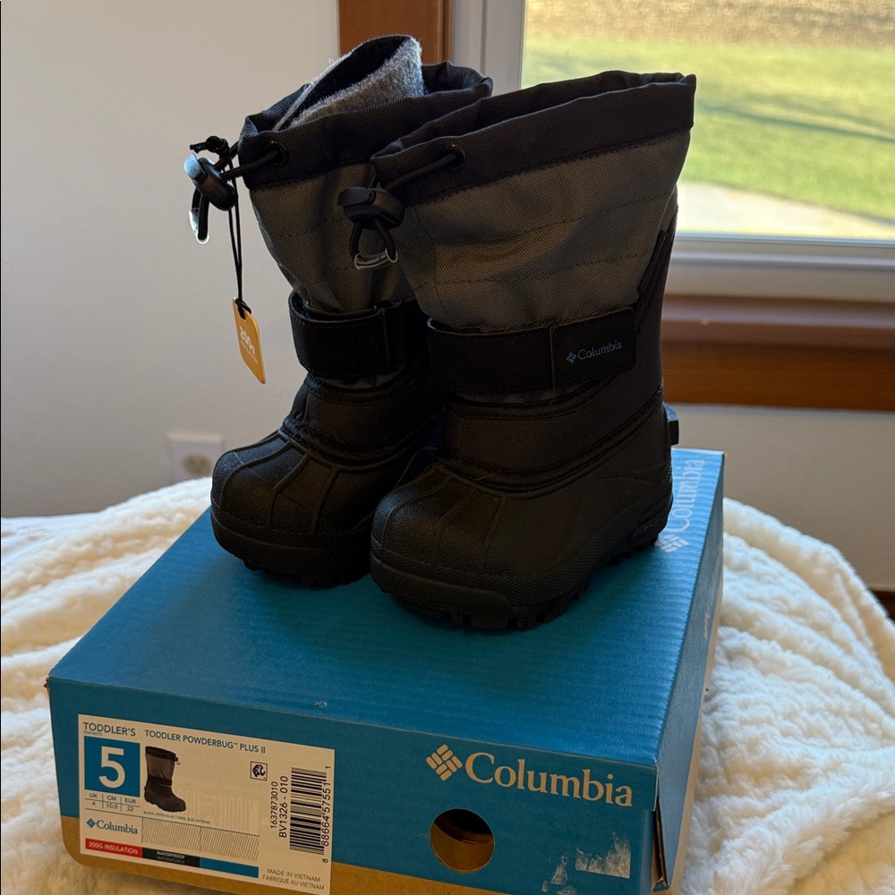 Columbia Black Toddler Snow Boots